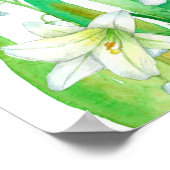 May Birthday Lily of the Valley Language of Blume Poster (Ecke)