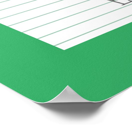 May Birthstone Emerald 18x24 Artwork Poster (Ecke)