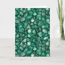 May Birthstone Emerald Birthday Card Karte