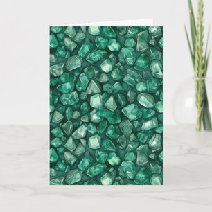 May Birthstone Emerald Birthday Card Karte