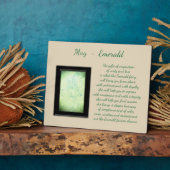 May Birthstone Emerald Fotoplatte (Seite)