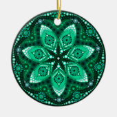 May Birthstone Emerald Mandala Ornament (Vorne)