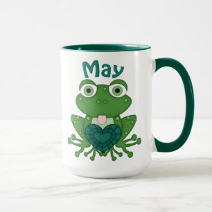 May Birthstone Frosch Tasse