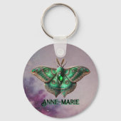 May Birthstone Schlüsselanhänger - Emerald Moth De (Vorderseite)