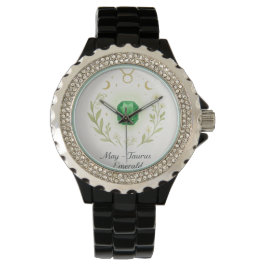 May Birthstone Watch – Elegant Emerald Energy Desi Armbanduhr