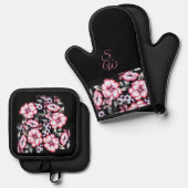 May Bloom Ofenhandschuh & Topflappen-Set (Vorderseite/Rückseite)