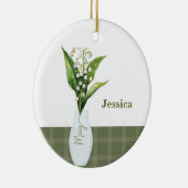 May Blume Lily of the Valley Keramik Ornament (Rechts)