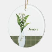 May Blume Lily of the Valley Keramik Ornament (Links)