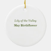 May Blume Lily of the Valley Keramik Ornament (Hinten)