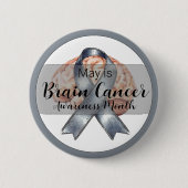 May Brain Cancer Awareness Month Button (Vorderseite)