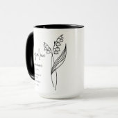 May Bridesmaid | Blume des Tals Tasse (Vorderseite Links)
