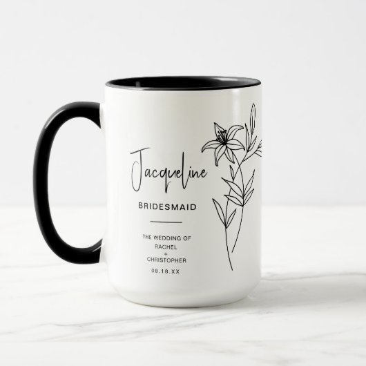 May Bridesmaid | Lily Birth Blume Tasse (Links)