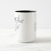 May Bridesmaid | Lily Birth Blume Tasse (Zentrum)