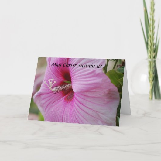 May Christ sustain us Dankeskarte (Vorderseite)