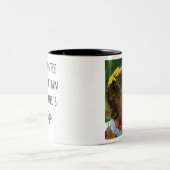 May Coffee Be Stronger Funny Parter Foto Geschenk Zweifarbige Tasse (Mittel)