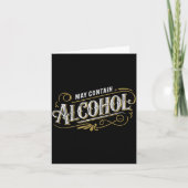 May Contain Alcohol Clic Party Humor Karte (Vorderseite)