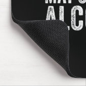May Contain Alcohol Drinking Beer Tasting Funny Mousepad (Ecke)