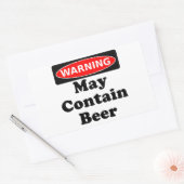 May Contain Bier Rechteckiger Aufkleber (Umschlag)