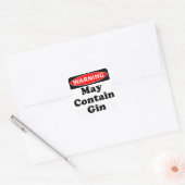 May Contain Gin Quadratischer Aufkleber (Umschlag)