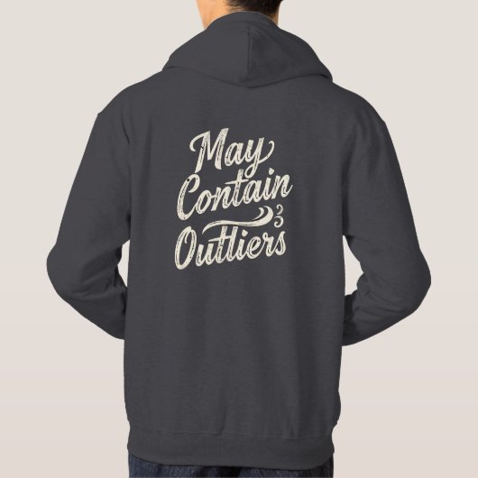 May Contain Outliers Data Men's Hoodie - Dark (Rückseite)