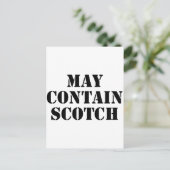 May Contain Scotch Postkarte (Stehend Vorderseite)