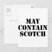 May Contain Scotch Postkarte (Vorne/Hinten)