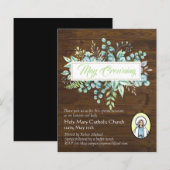 May Crowning lädt Jungfrau Mary Katholic ein (Vorne/Hinten)