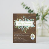 May Crowning lädt Jungfrau Mary Katholic ein (Stehend Vorderseite)