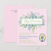 May Crowning lädt Jungfrau Mary Katholic ein (Vorne/Hinten)