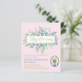 May Crowning lädt Jungfrau Mary Katholic ein (Stehend Vorderseite)