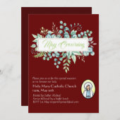 May Crowning lädt Jungfrau Mary Katholic ein (Vorne/Hinten)