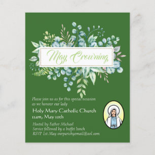 May Crowning lädt Jungfrau Mary Katholic ein