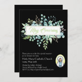 May Crowning lädt Jungfrau Mary Katholic ein (Vorne/Hinten)