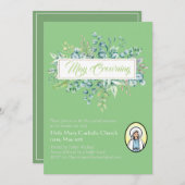 May Crowning lädt Jungfrau Mary Katholic ein (Vorne/Hinten)