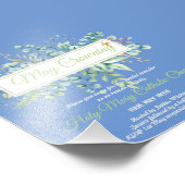 May Crowning lädt Jungfrau Mary Katholic ein Fotodruck (Ecke)