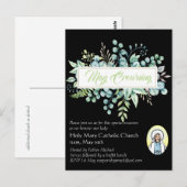 May Crowning lädt Jungfrau Mary Katholic ein Postkarte (Vorne/Hinten)