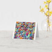 "May Day" gefaltete Grußkarte Karte (Gelbe Blume)