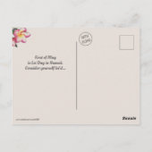 May Day ist der Lei Day Postkarte (Rückseite)