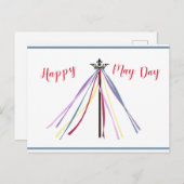 May Day Pole Postkarte (Vorne/Hinten)