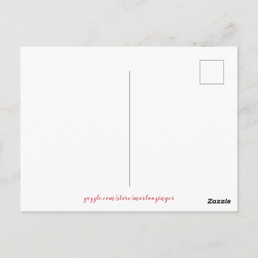 May Day Pole Postkarte (Rückseite)