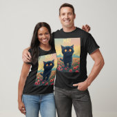 May Dreamwalk – Giant Cat in the Poppy Field T-Shirt (Unisex)