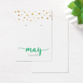 May Emerald Birthstone Earring Display Card (Schreibtisch)