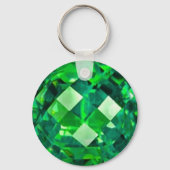 May EMERALD BIRTHSTONE GEM Schlüsselanhänger (Vorderseite)