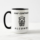 May enthält Alkohol Combo Tasse - Funny (Links)