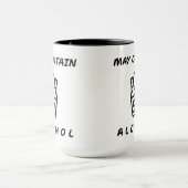 May enthält Alkohol Combo Tasse - Funny (Zentrum)