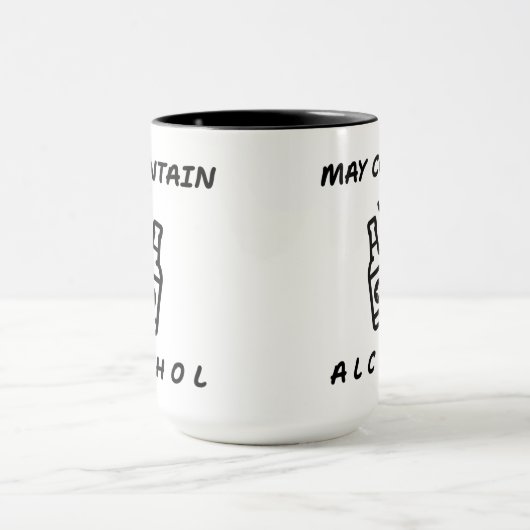 May enthält Alkohol Combo Tasse - Funny (Zentrum)