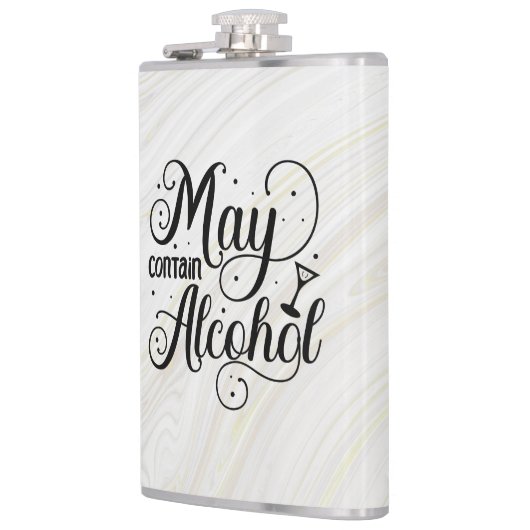 May enthält Alkohol Flachmann (Links)