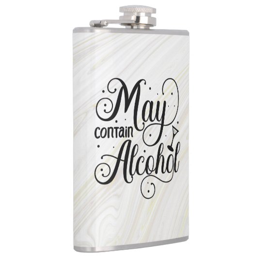 May enthält Alkohol Flachmann (Rechts)