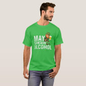 May enthält Alkohol Leprechaun T-Shirt (Vorne ganz)