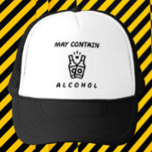 May enthält Alkohol LKW-Hut - Funny Drink Truckerkappe